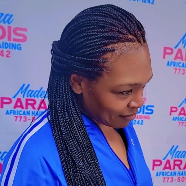 Hair styling work 10