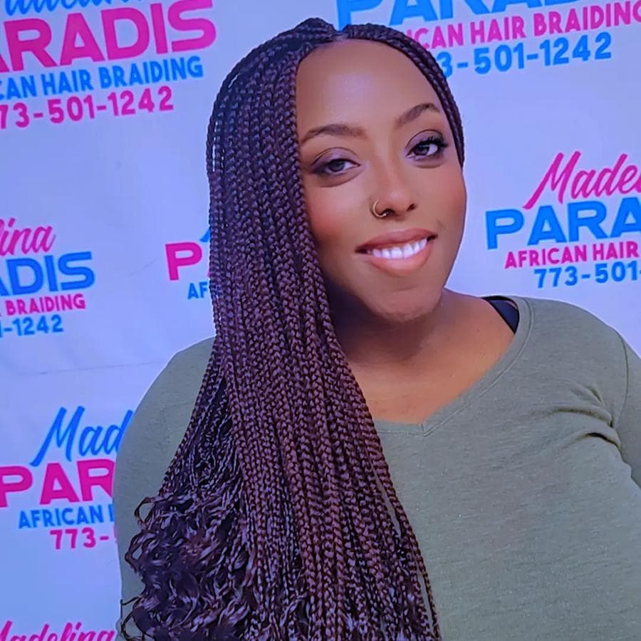 Hair styling work 13