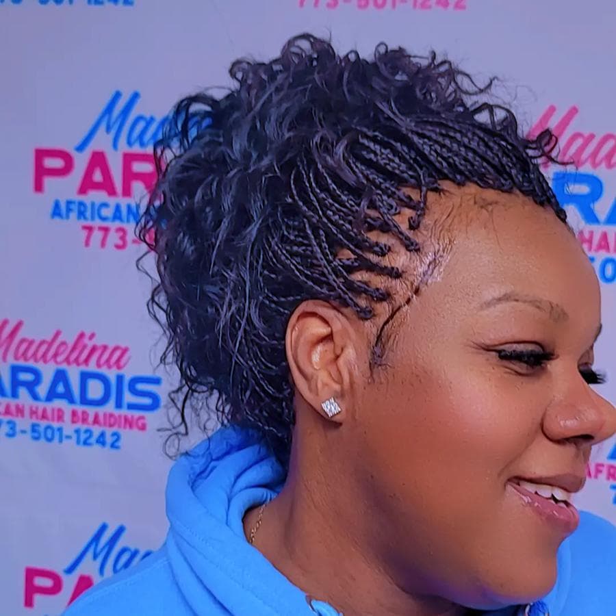 Hair styling work 14